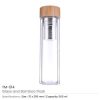 Flask in glass and bamboo UAE