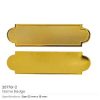Metal Name Badges in Gold and Silver Colors - Border