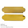 Metal Name Badges in Gold and Silver Colors - Border