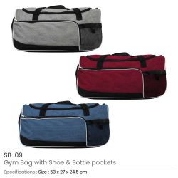 Gym Bags with Shoe and Bottle Pockets - Image 14
