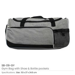 Gym Bags with Shoe and Bottle Pockets - Image 12