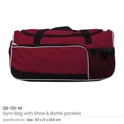 Gym Bags with Shoe and Bottle Pockets - Image 11