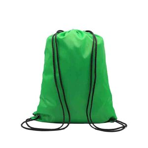 TWINE - Draw String Bag with Leather corner