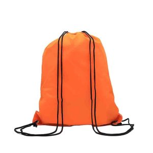 TWINE - Draw String Bag with Leather corner
