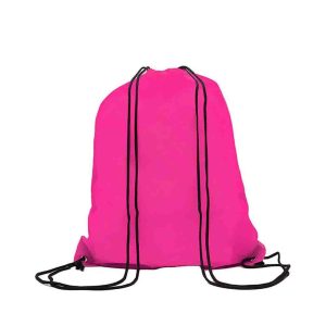 TWINE - Draw String Bag with Leather corner