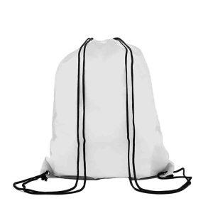 TWINE - Draw String Bag with Leather corner
