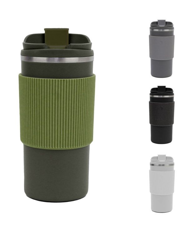 TELEIOS - Double Wall Corporate Tumbler with Silicon Grip