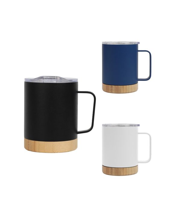 HYDRO - Bamboo Base Stainless Steel Mug