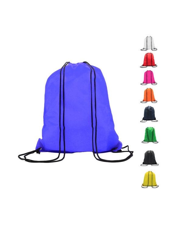 TWINE - Draw String Bag with Leather corner