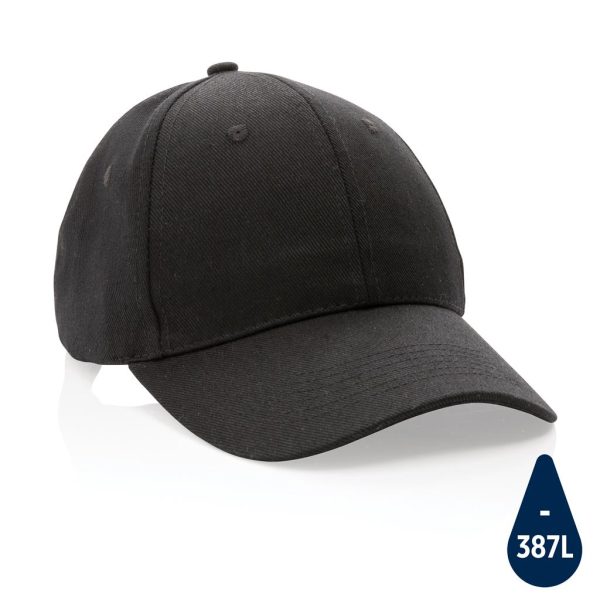 HWAW-451-Impact-AWARE-6-Panel-280gr-Recycled-Cotton-Cap-Blackunique88863b5 Impact AWARE™ 6 Panel 280gr Recycled Cotton Cap - Black