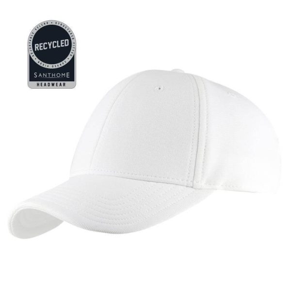 HWSN-501-TITAN-Santhome-Recycled-6-Panel-Adjustable-Cap-Whiteunique88863b5 TITAN - Santhome Recycled 6 Panel Adjustable Cap - White