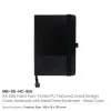 Hard Cover PU Notebooks in A5 Size with Metal Plate Bookmark