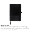 Hard Cover PU Notebooks in A5 Size with Metal Plate Bookmark