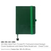 Hard Cover PU Notebooks in A5 Size with Metal Plate Bookmark