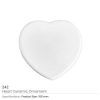 Heart Shaped Decorative Printed Ceramics