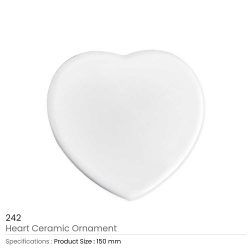 Heart Shaped Decorative Printed Ceramics