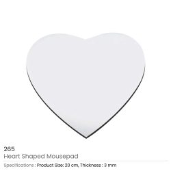 Heart Shape Mouse Pads | Mousepads Branding