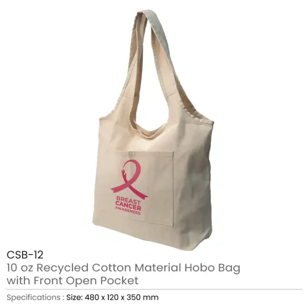 Hobo Bags with Breast Cancer Awareness Logo