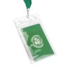 Vertical ID Card Holder with Resealable Zip