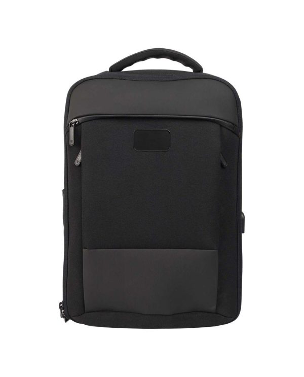 PRIMA - Black Leather Backpack