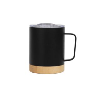 HYDRO - Bamboo Base Stainless Steel Mug
