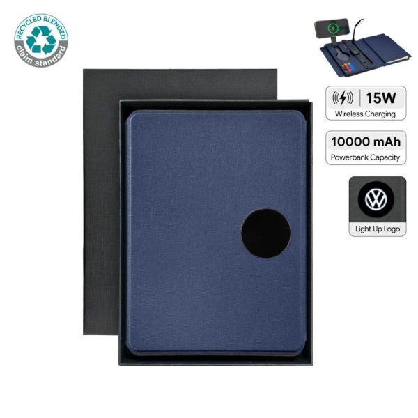 ITFO-1295-SOLAIS-Santhome-Recycled-10000-mAh-Power-Bank-with-15W-Magsafe-Smart-A5-Organizer-Navy-Blue-uniquefe0e8cc SOLAIS - Santhome Recycled 10000 mAh Power Bank with 15W Magsafe Smart A5 Organizer - Navy Blue