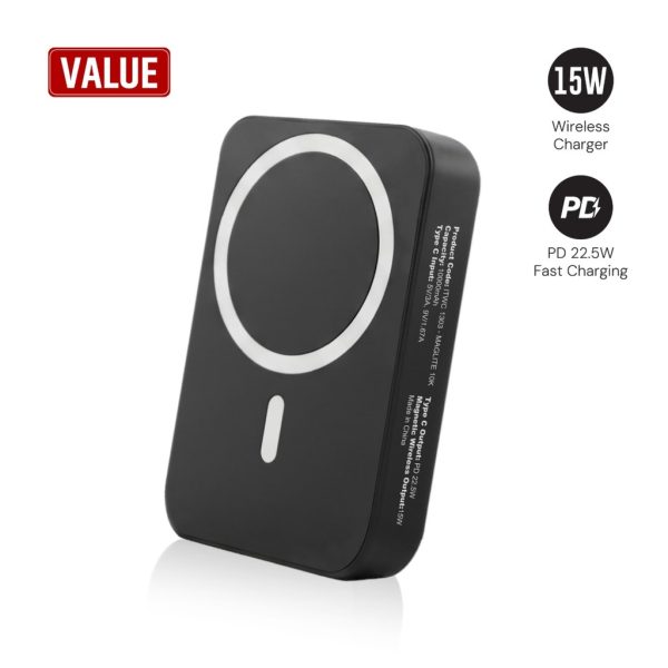 ITWC-1303-Maglite-10K-10000-mAh-Magnetic-Wireless-Power-Bank-Black-uniqueb1aeea7 Maglite 10K - 10000 mAh Magnetic Wireless Power Bank - Black