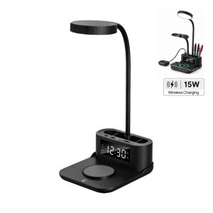 VELTRIX - Giftology 6-in-1 Multifunctional Desk Lamp - Black