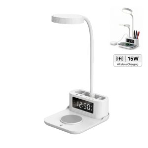 VELTRIX - Giftology 6-in-1 Multifunctional Desk Lamp - White