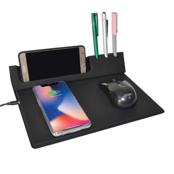 ITWC-158-RUNKEL-10W-Wireless-PU-Mouse-Pad-Desk-Organizer-Blackunique88863b5 RUNKEL - 10W Wireless PU Mouse Pad & Desk Organizer - Black