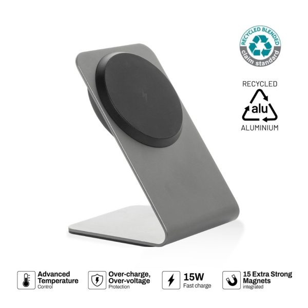 ITXD-1277-TERRA-aluminum-15W-magnetic-wireless-charging-phone-stand-Grey-uniquef33bd98 TERRA aluminum 15W magnetic wireless charging phone stand - Grey