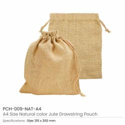 Jute-Drawstring-Pouch-PCH-PCH-009-NAT-A4-250x250-1.jpg Jute Drawstring Pouches in A4 and A5 Size