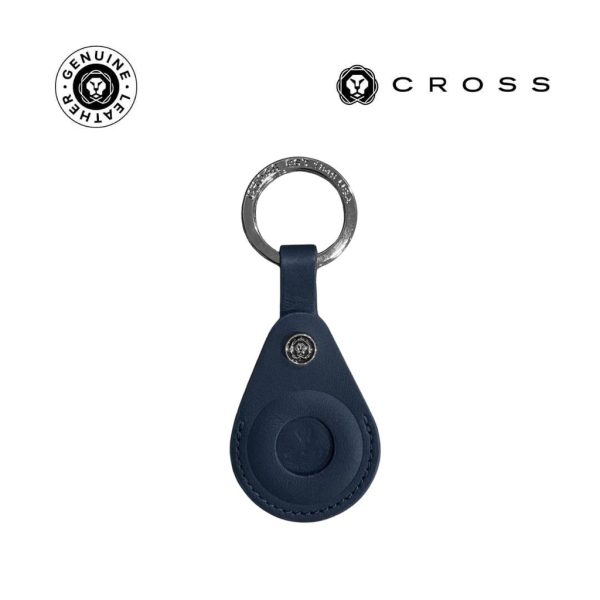 LACR-2036-CROSS-Leather-Airtag-Key-Ring-Blueunique88863b5 CROSS Leather Airtag Key Ring - Blue