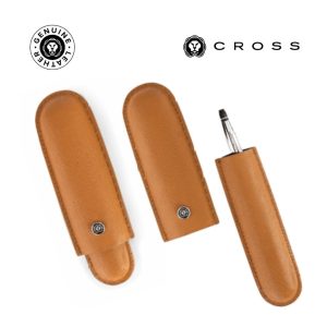 CROSS Leather Single Pen Case - Mocha