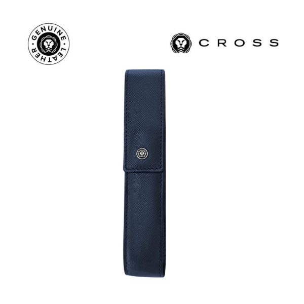 LACR-2048-CROSS-Leather-Single-Pen-Case-with-Flap-Navy-Blueunique88863b5 CROSS Leather Single Pen Case with Flap - Navy Blue
