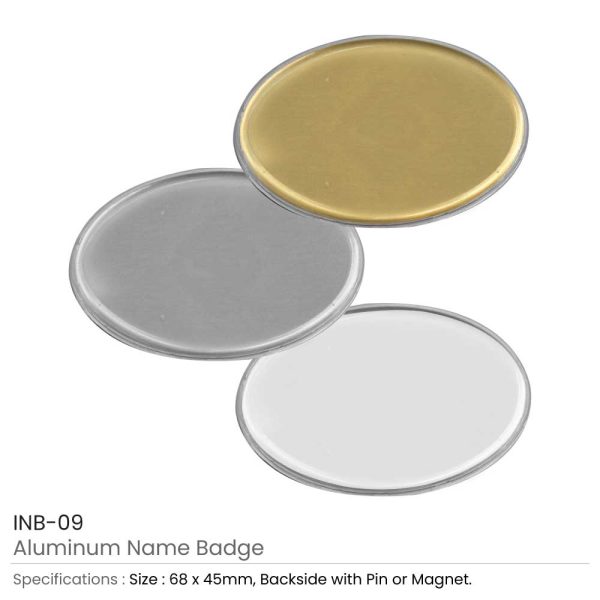Lens Cover Oval Name Badge