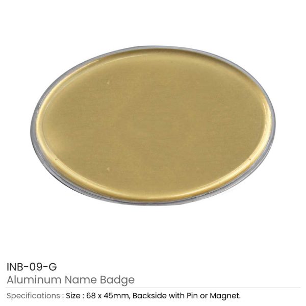 Lens Cover Oval Name Badge