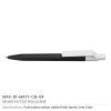 Matt Custom Printed Pens with White Clip