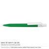 Matt Custom Printed Pens with White Clip