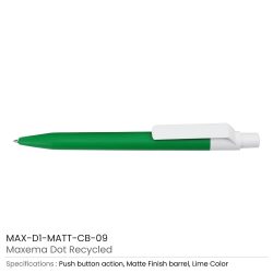 Matt Custom Printed Pens with White Clip