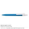 Matt Custom Printed Pens with White Clip