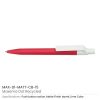 Matt Custom Printed Pens with White Clip