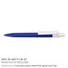 Matt Custom Printed Pens with White Clip
