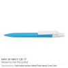 Matt Custom Printed Pens with White Clip
