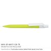 Matt Custom Printed Pens with White Clip