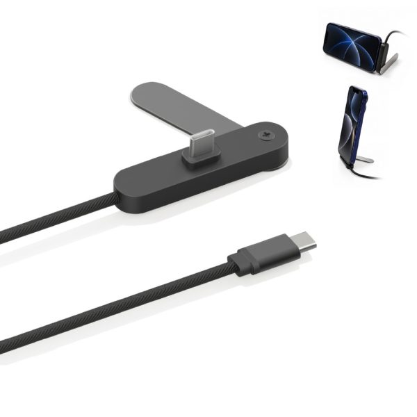 BRIXEN - @memorii 65W Fast Charging Cable with Adjustable Phone Stand
