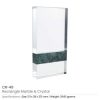 Rectangle Marble and Crystal Awards with Gift Box