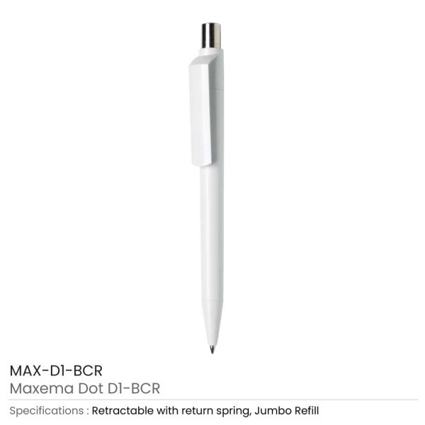 Maxema Dot Pens White
