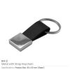 Metal Branded Keychains with Strap