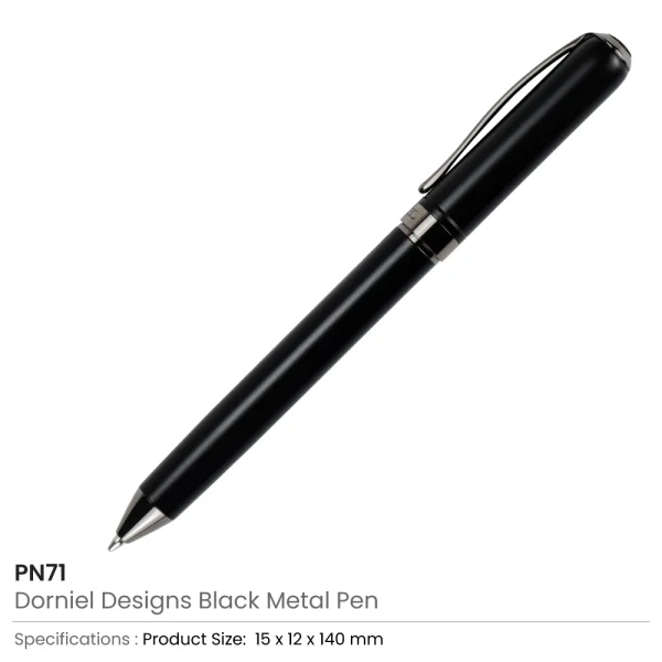 Dorniel Designs Metal Pens Matte Black